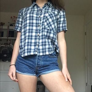 Forever 21 Plaid Blouse